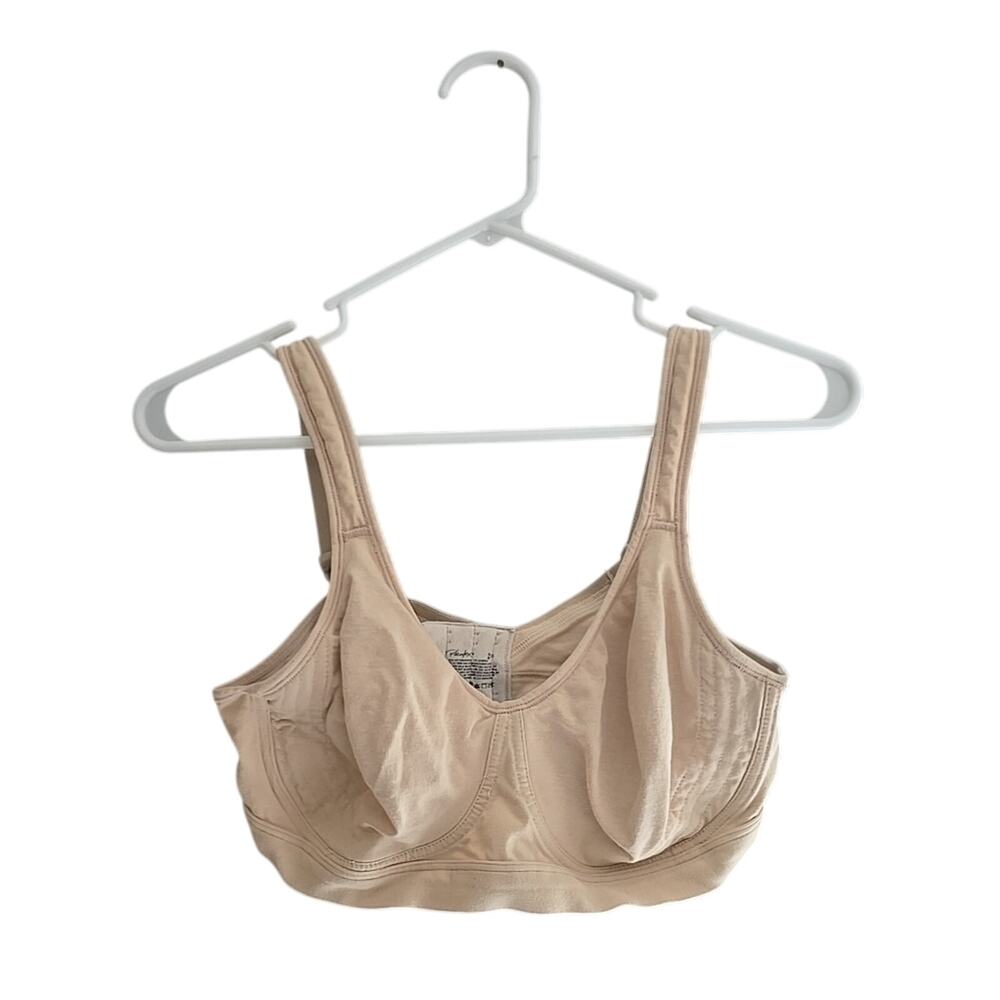 Playtex 18 Hour Beige Ultimate Lift & Support Full Figure Wire Free Bra Size 36D